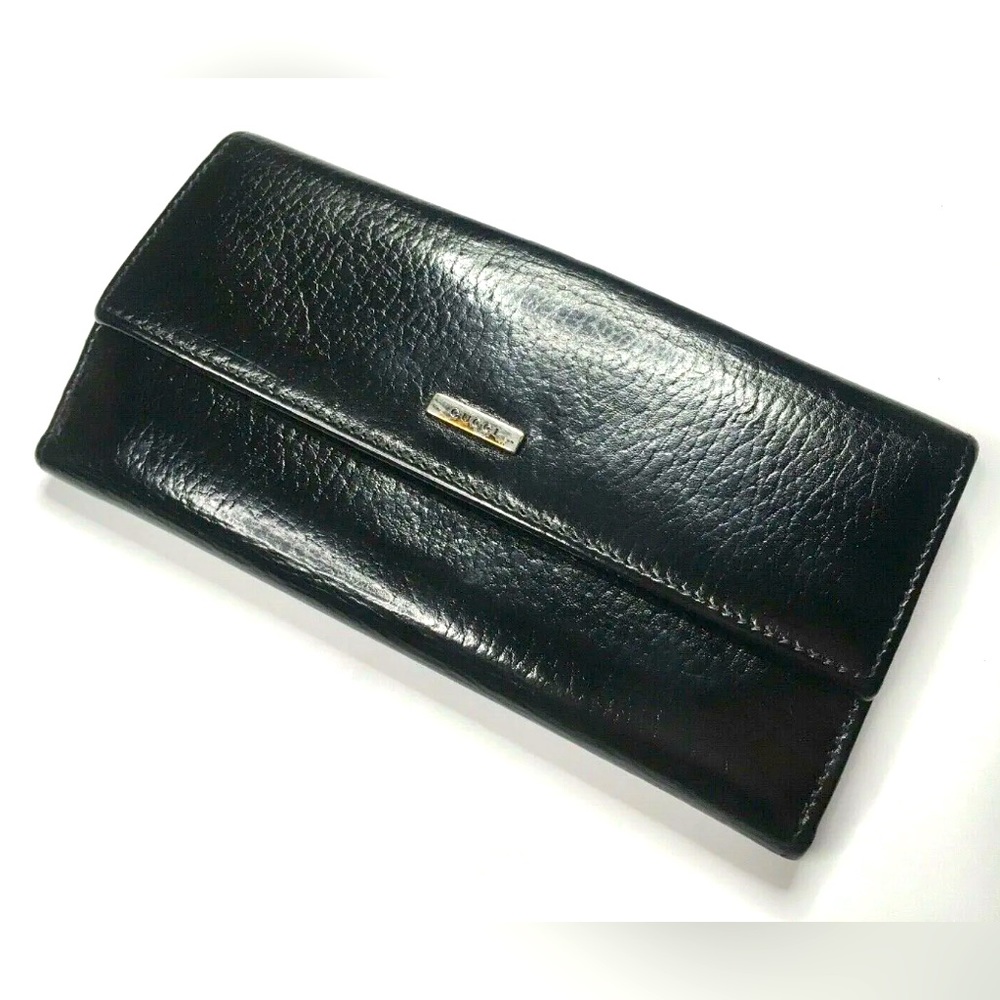 GUCCI VINTAGE LEATHER LONG WALLET